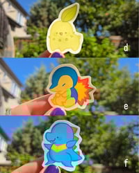 Image 2 of Pokémon starter stickers