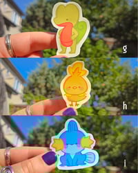 Image 3 of Pokémon starter stickers