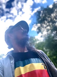 Image 1 of Strength Tree Ras Flag Black T Shirt