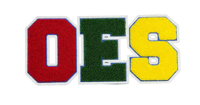 Image 2 of Order of the Eastern Star Patch | OES Chenille Letters | DIY Apparel & Accessories