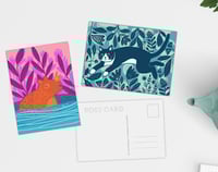 Image 3 of Furry Friends Postcard Set