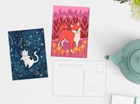 Image 2 of Furry Friends Postcard Set