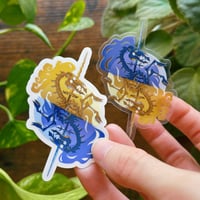 Image 1 of "Sun & Moon Unicorn" transparent sticker
