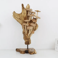 Image 1 of Handcrafted Driftwood Mushroom