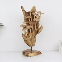 Image 2 of Handcrafted Driftwood Mushroom