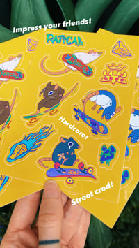 Image 3 of "RATICAL" sticker sheet