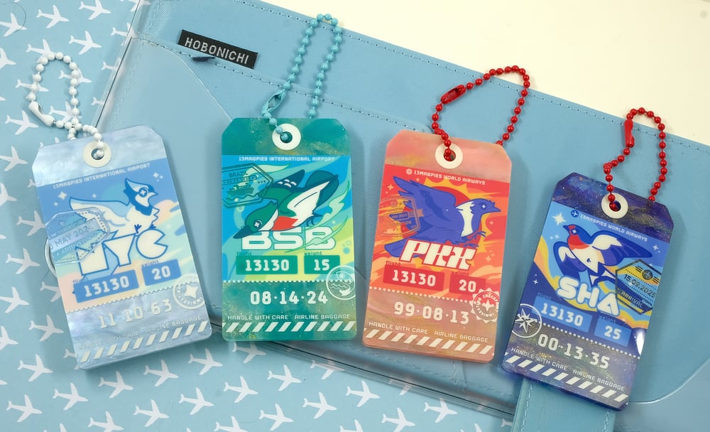 Luggage Tag Acrylic Charm