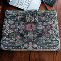 READY-MADE HANDMADE POUCH FOR 15.6INCH LAPTOP / A4 BOOK; Padded & Water-Resistant; Various Designs