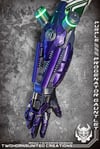 Progenitor purple SINGLE arm augmentation - Cyberpunk steampunk light up LED gauntlets
