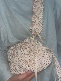 Image 4 of Cream Polka Dot Pudding Pouch 