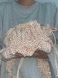 Image 3 of Cream Polka Dot Pudding Pouch 