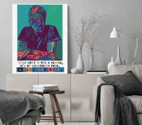 Image 2 of  Anthony Bourdain Poster - Bourdain Inspirational  Quote - Print or Canvas