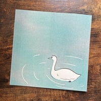 Swan Risograph Print