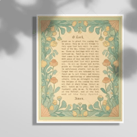 Image 1 of Orthodox Morning Prayer by St. Philaret - Inspirational Typography Art