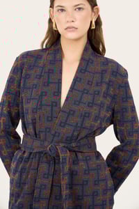 Image 2 of CARDIGAN MARYLIN GEOMAC MULTI BLU