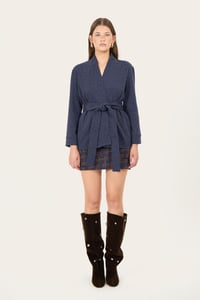 Image 2 of CARDIGAN MARYLIN CORIANDOLO INDACO