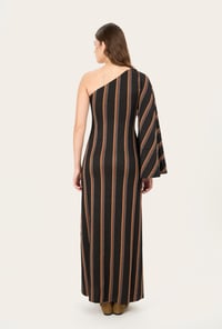 Image 3 of ABITO AMAIA RIGHE NERO