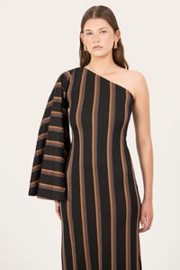 Image 4 of ABITO AMAIA RIGHE NERO