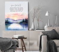 Image 2 of  How cool is it that the same God Inspirational Quote Print - Faith-Based Typography Wall Art  
