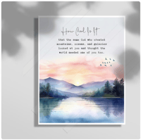 Image 1 of  How cool is it that the same God Inspirational Quote Print - Faith-Based Typography Wall Art  