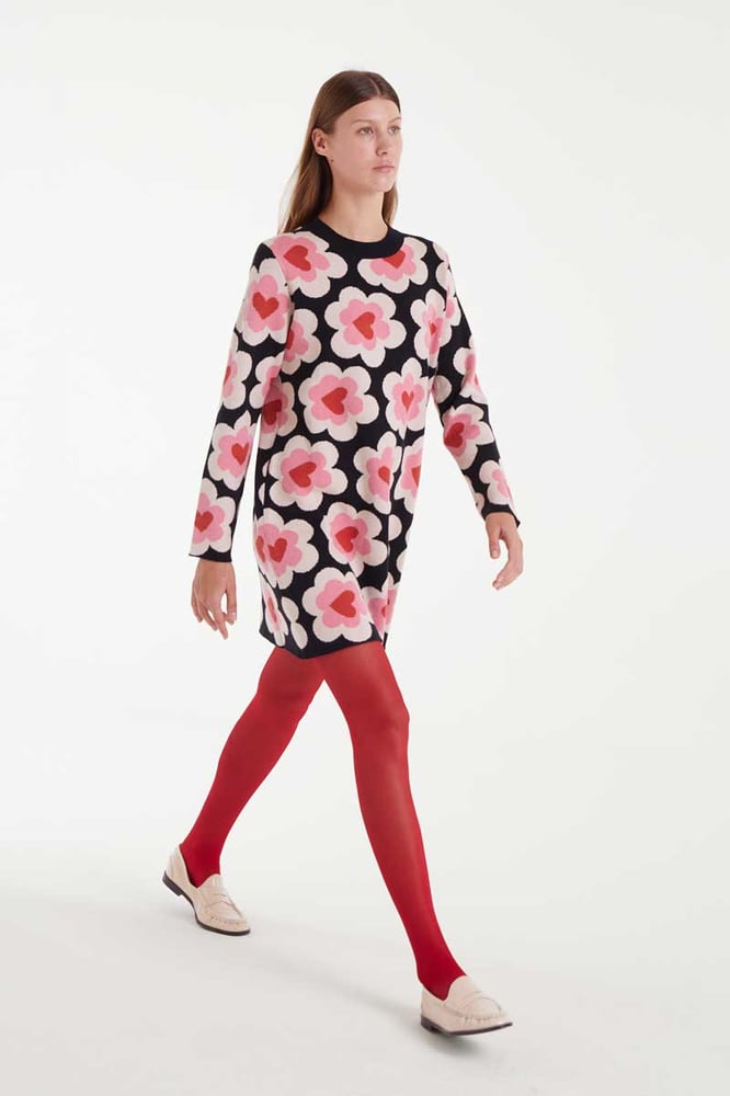 Image of Vestido corto de punto Compañía Fantástica. 