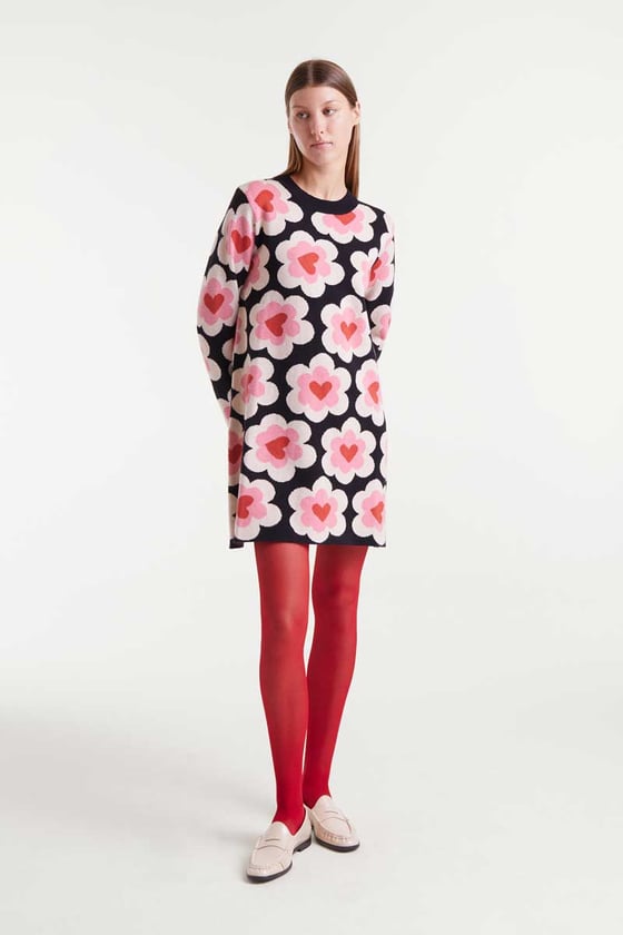 Image of Vestido corto de punto Compañía Fantástica.