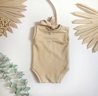 Image 1 of Newborn bodysuit for photo shoots | Robbie| beige