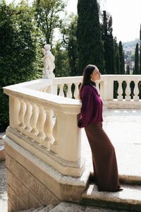 Image 1 of PANTALONE PALOMA MARGHERITA NOCE