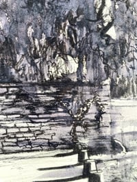 Image 2 of "Four bollards" - Original sketch 