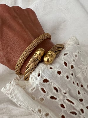 Bracelet jonc Torsade 