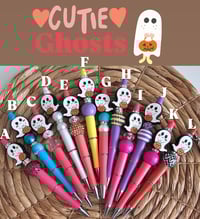 Image 1 of Cutie Ghost beaded pens 