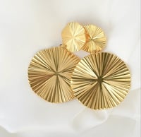 Image 5 of Oversized Sunburst Earrings 