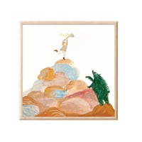 Image 1 of Boy and big bear climbing