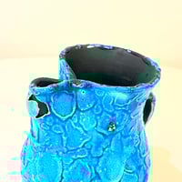 Image 4 of Petit pichet 1960 en grès Fat Lava – Poterie du Cyclope, émaux des glaciers