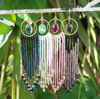 Image 1 of Sparkle Series Fringe Earrings
