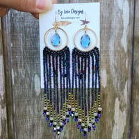 Image 2 of Sparkle Series Fringe Earrings