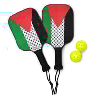 Image 1 of Pickleball Paddle set with Flag