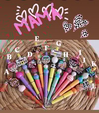 Image 1 of Blessed Mama Beaded Pens 