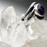 Image 4 of Dark Amethyst Sterling Silver Ring