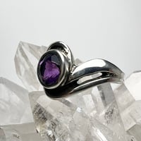 Image 2 of Dark Amethyst Sterling Silver Ring