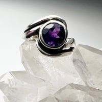 Image 3 of Dark Amethyst Sterling Silver Ring