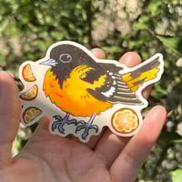 Image 2 of baltimore oriole sticker