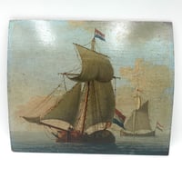 Image 3 of 19th century school - Dutch dogger sailing ships.