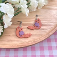 Image 2 of Yarn and Cat Earrings