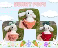 Image 2 of Crochet Bunny Pop Plush Fidget Toy 