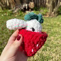 Image 3 of Crochet Bunny Pop Plush Fidget Toy 