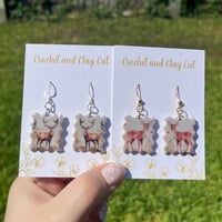 Image 3 of Watercolor Deer Earrings 