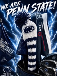 Image 2 of Penn State Nittany Lions College football Custom Golf Cover Navy White Father’s Day Gift-13dba3ba