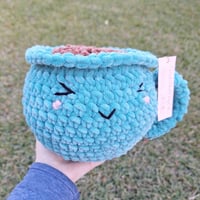 Image 4 of Kawaii Coffee Cup Crochet Plushie 