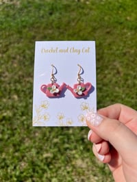 Image 4 of Floral Watering Can Earrings
